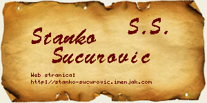 Stanko Šućurović vizit kartica